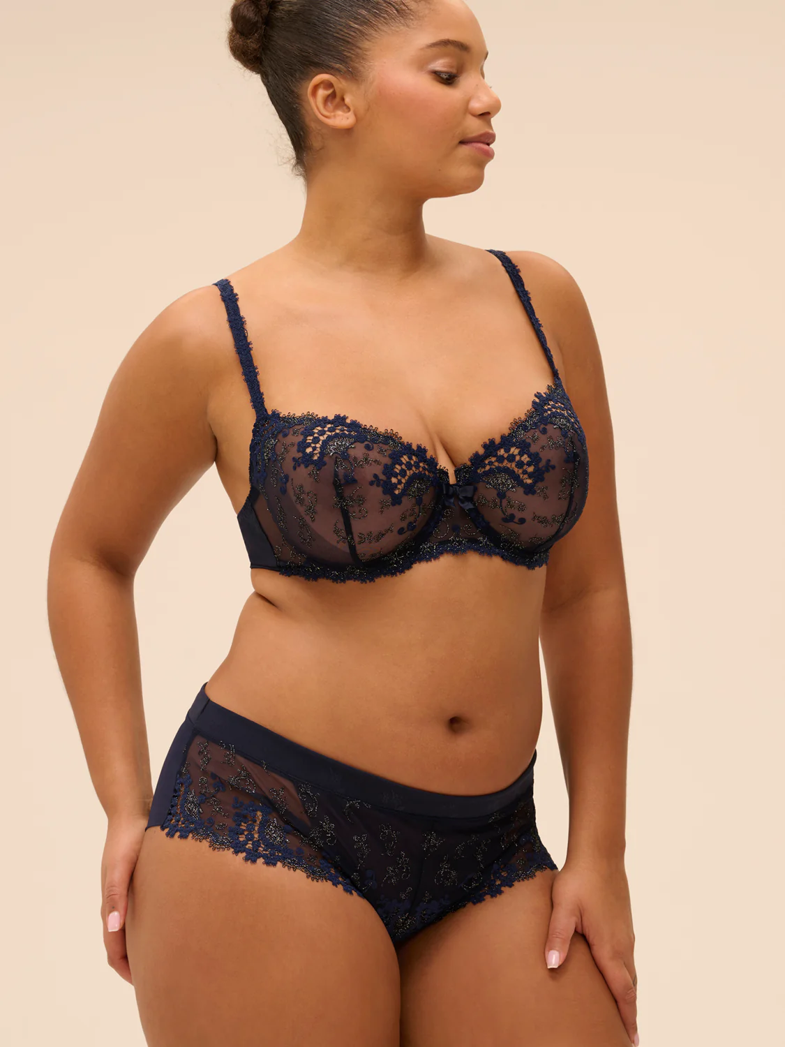Half cup bra - Sapphire - Image 8
