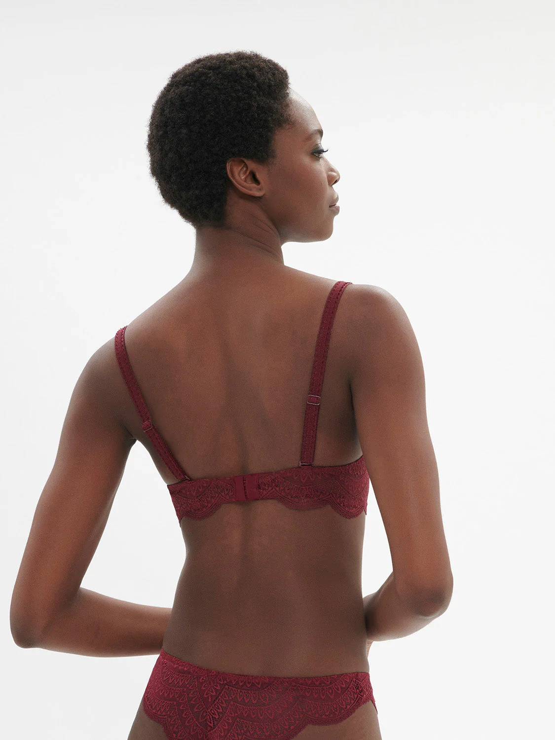 Half cup bra - Spinel Red - Image 3