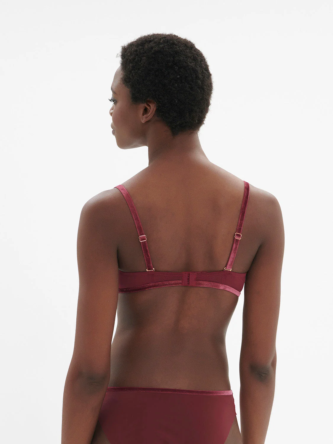Half cup bra - Spinel Red - Image 4
