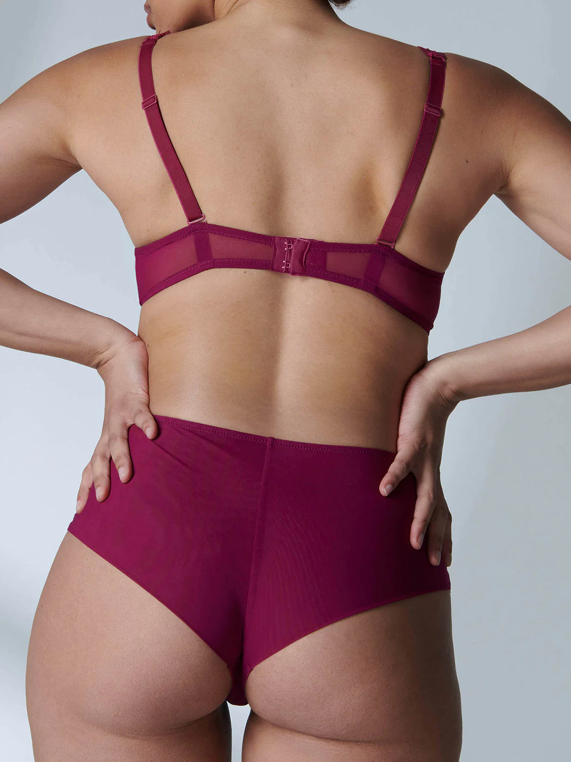 Half cup bra - Syrah - Image 10