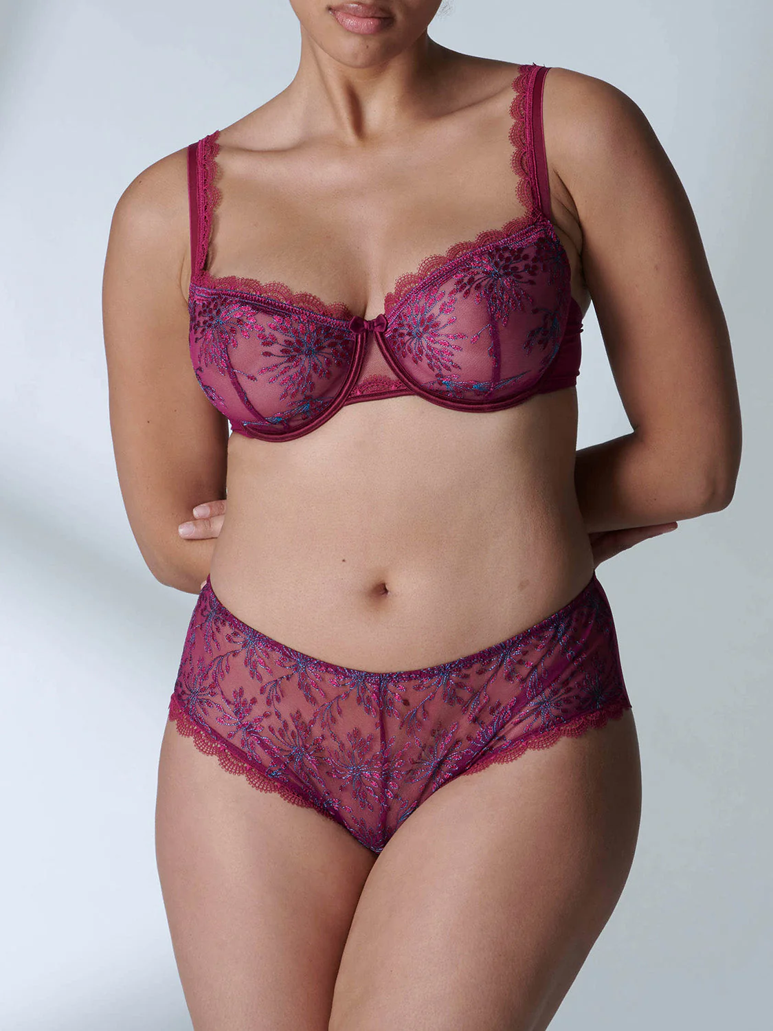 Half cup bra - Syrah - Image 8