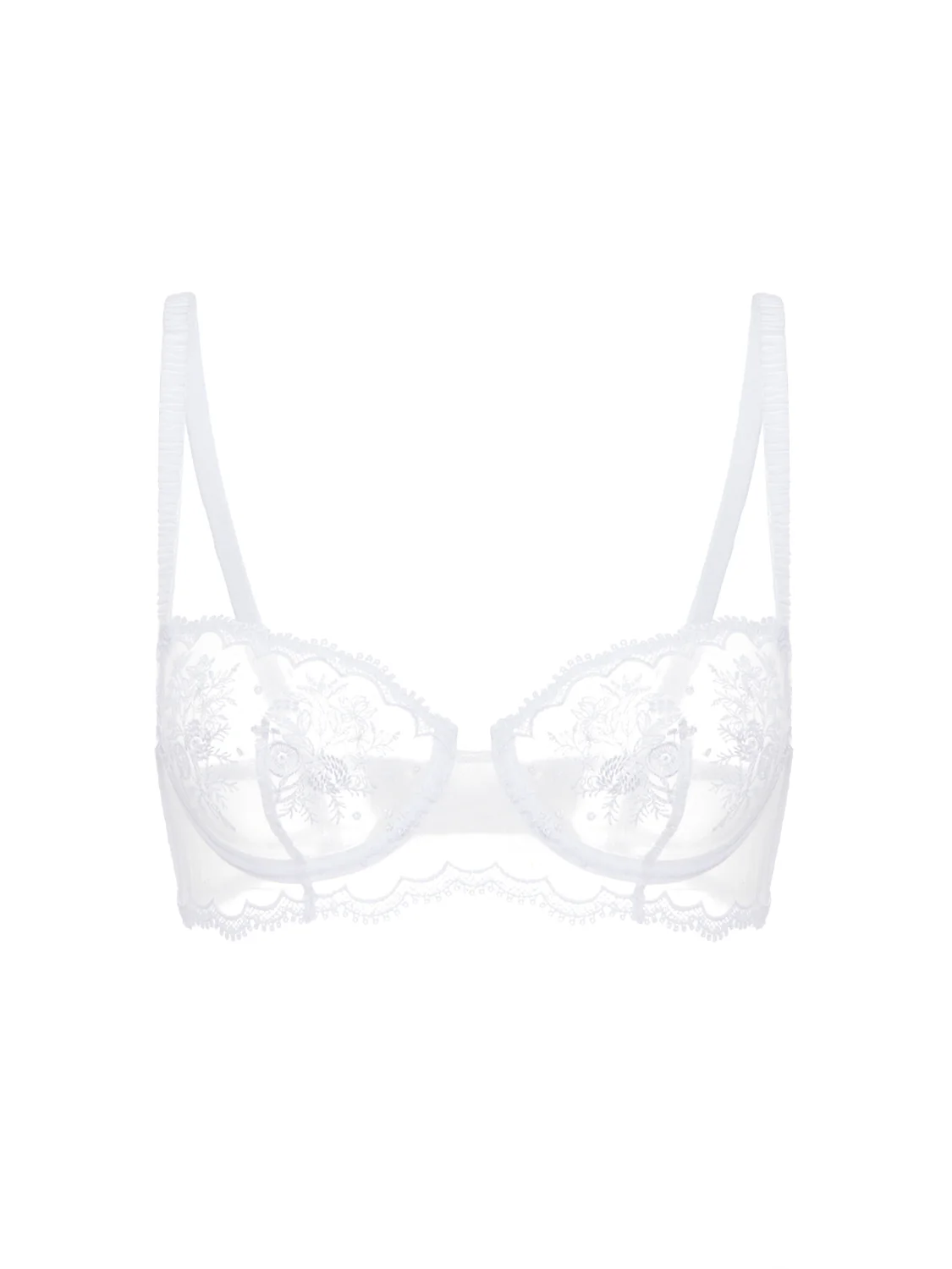 Half cup bra - White - Image 7