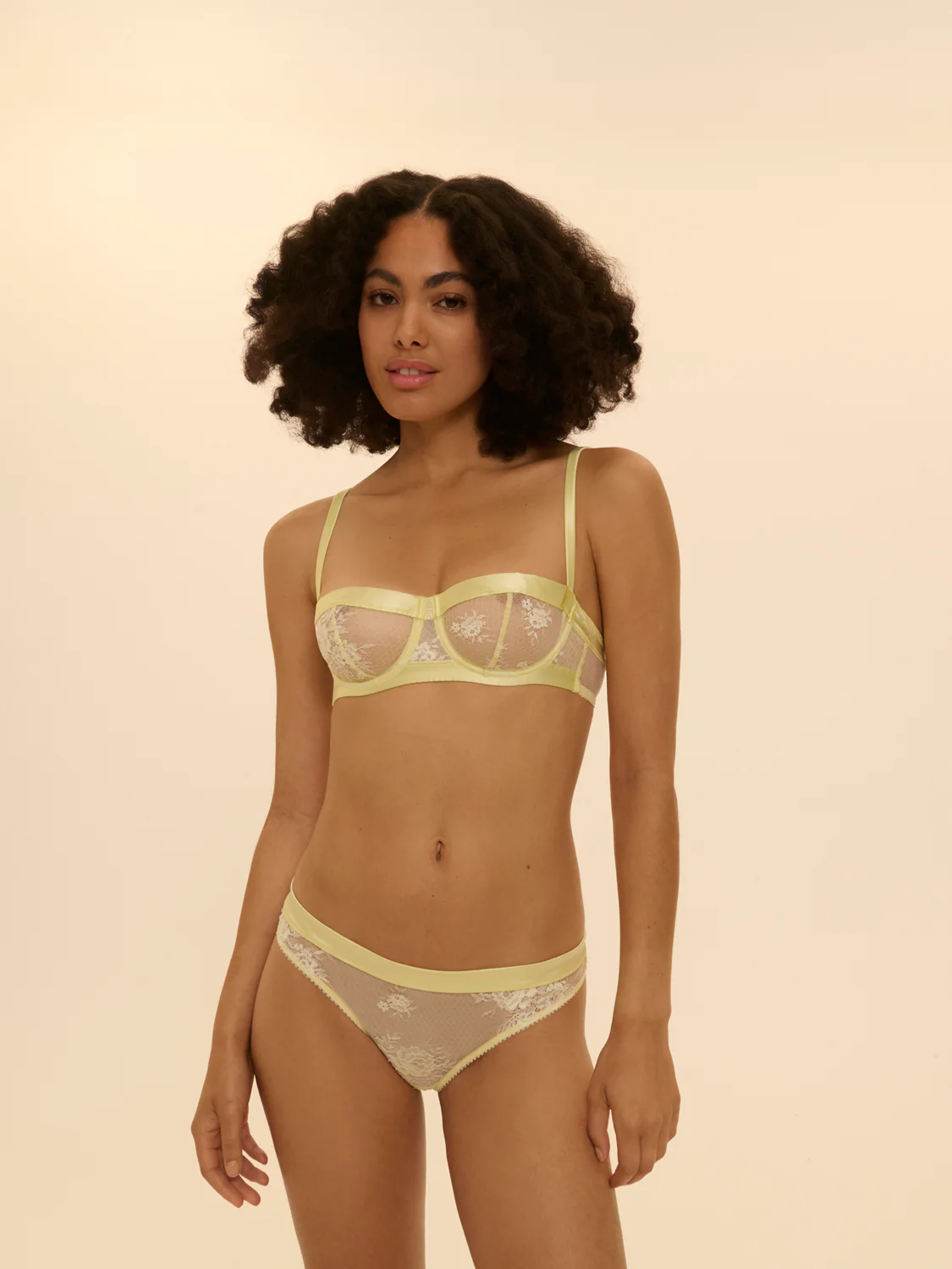 Half cup bra - Yellow Lemonade - Image 5