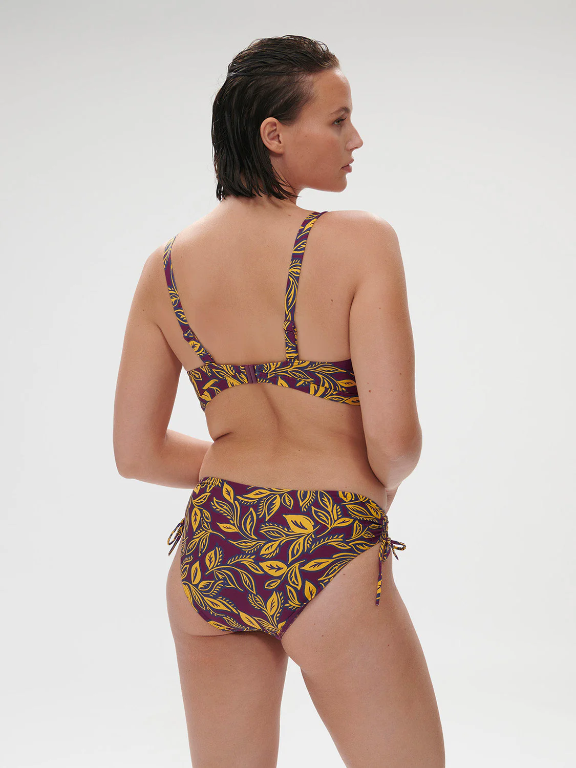 High-waist bikini brief - Agadir Purple Print - Image 10