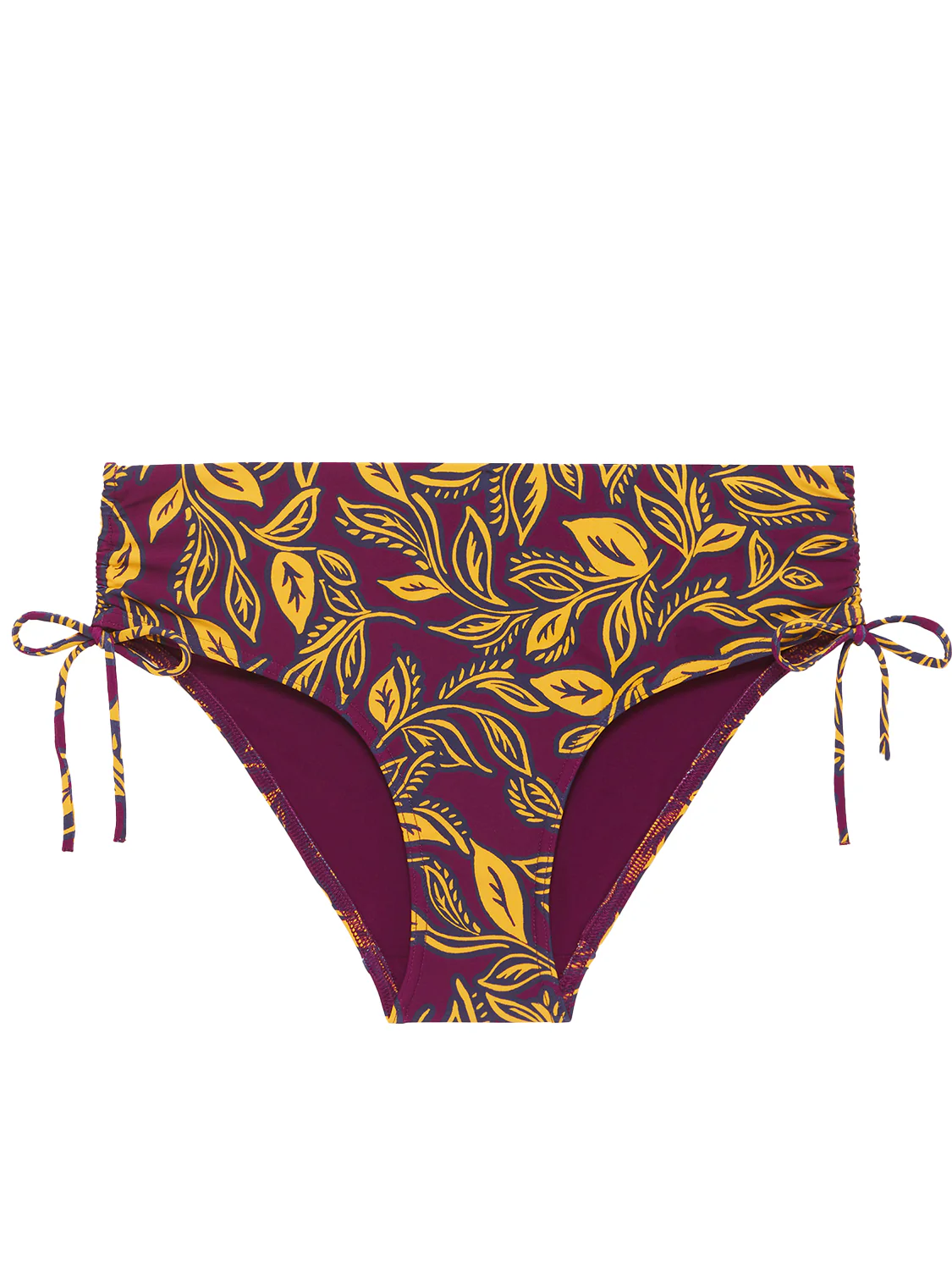 High-waist bikini brief - Agadir Purple Print - Image 11