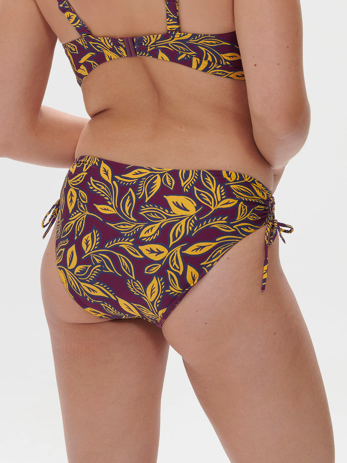 High-waist bikini brief - Agadir Purple Print - Image 7