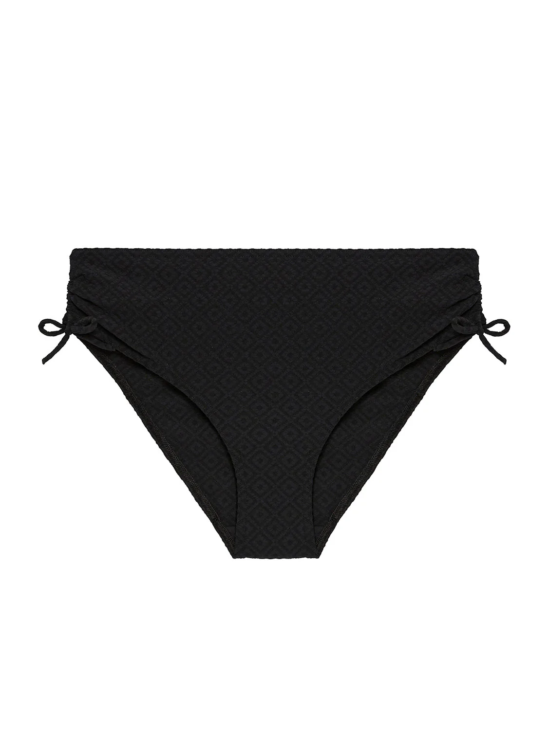 High-waist bikini brief - Black - Image 11