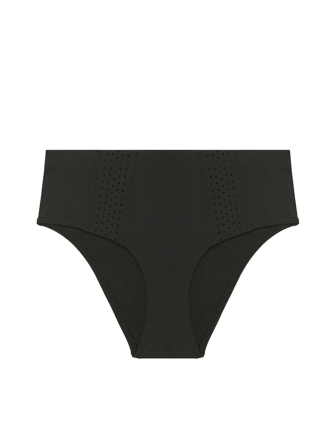 High-waist bikini brief - Black - Image 11