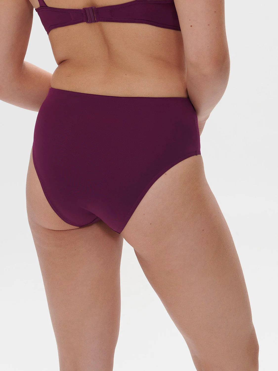 High-waist bikini brief - Blackberry - Image 7