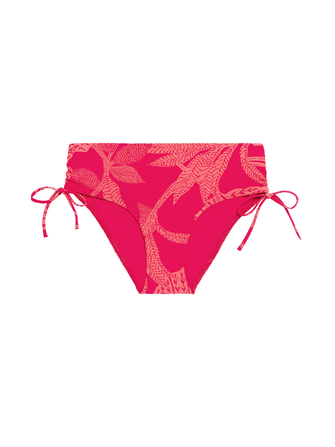 High-waist bikini brief - Bright Rose Print - Image 11