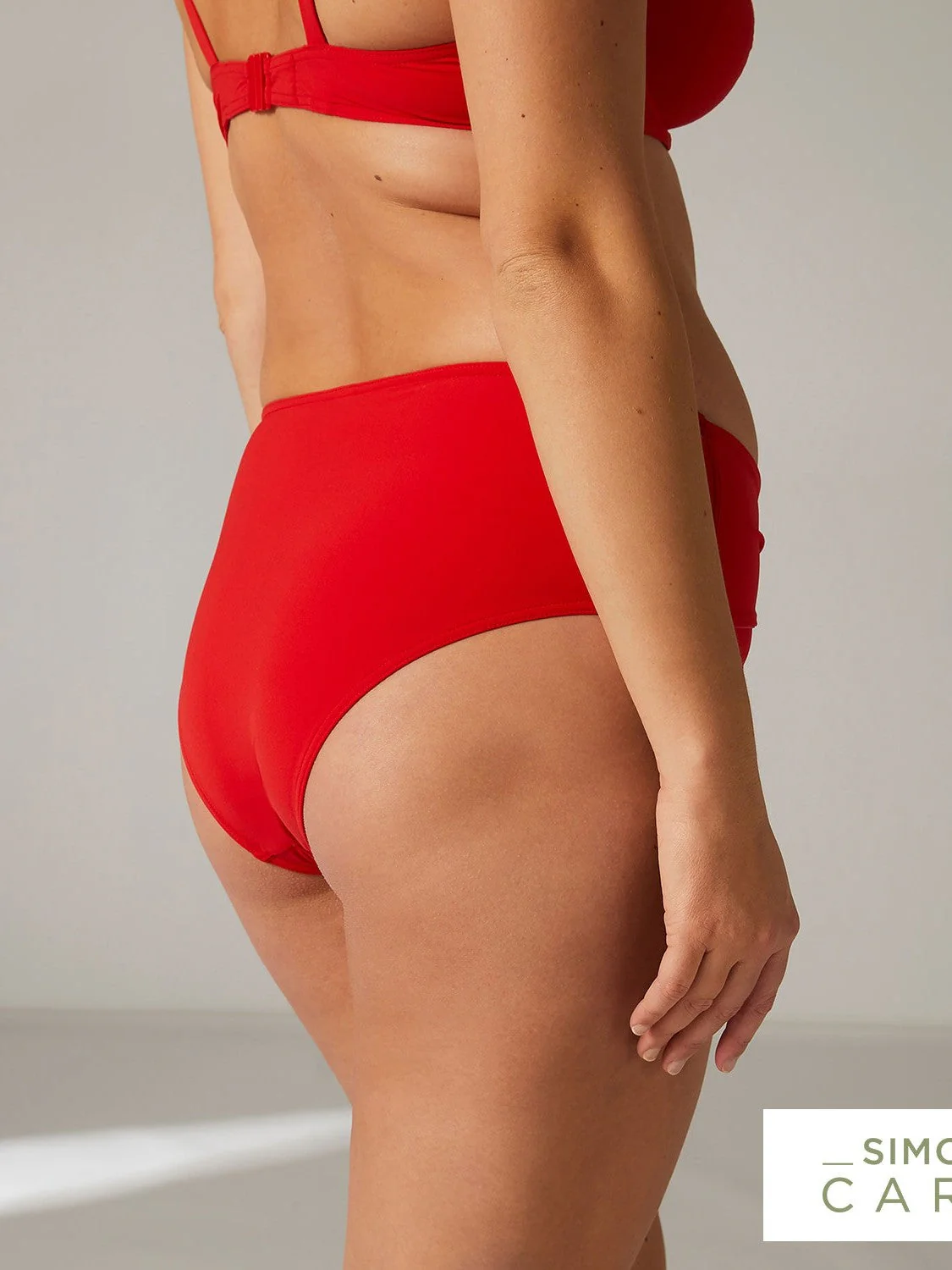 High-waist bikini brief - Cherry - Image 6
