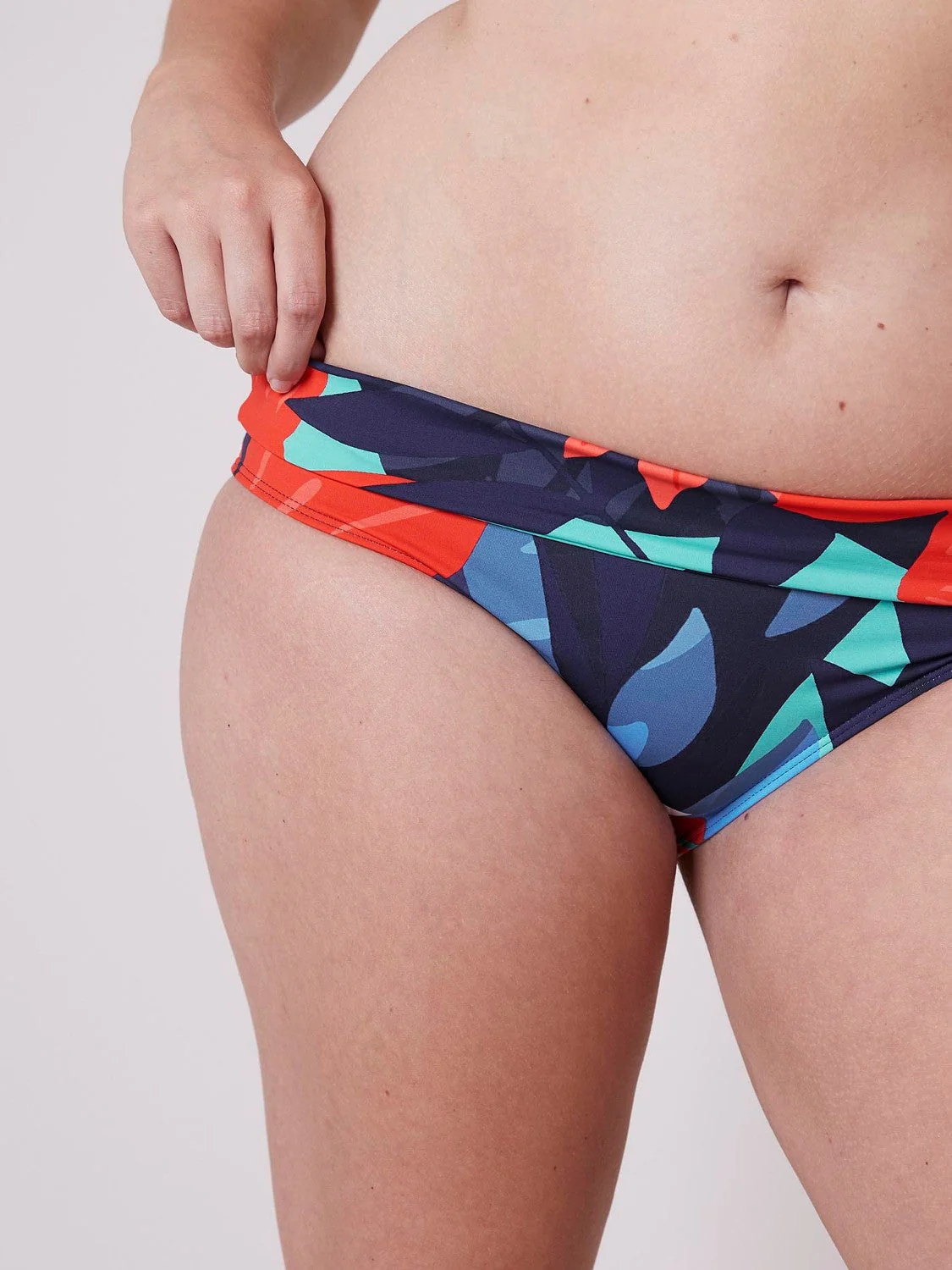 High-waist bikini brief - Deep water Blue - Image 11