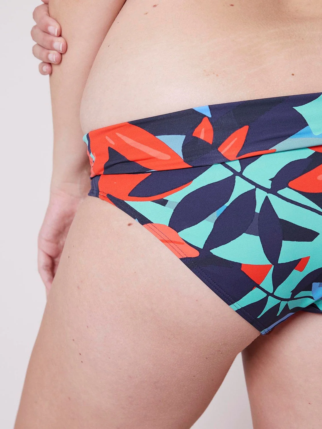 High-waist bikini brief - Deep water Blue - Image 4