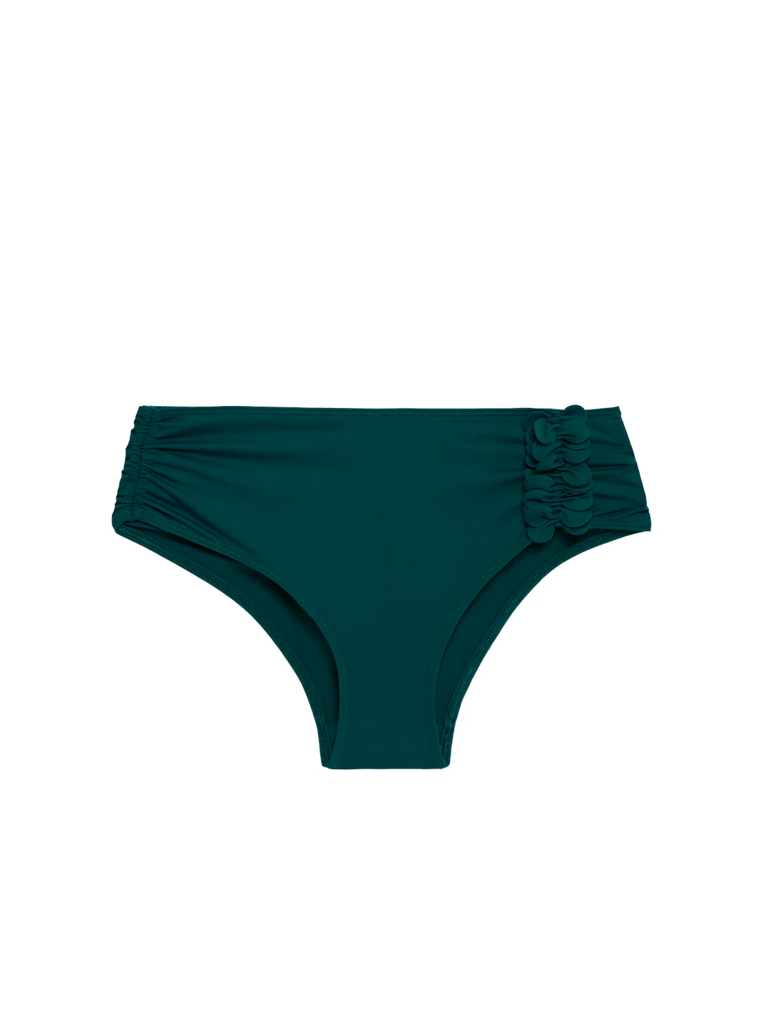 High-waist bikini brief - Emerald green - Image 12