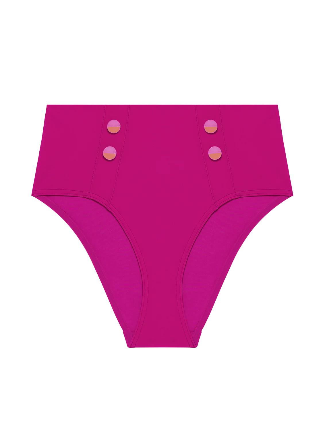 High-waist bikini brief - Hibiscus Pink - Image 11