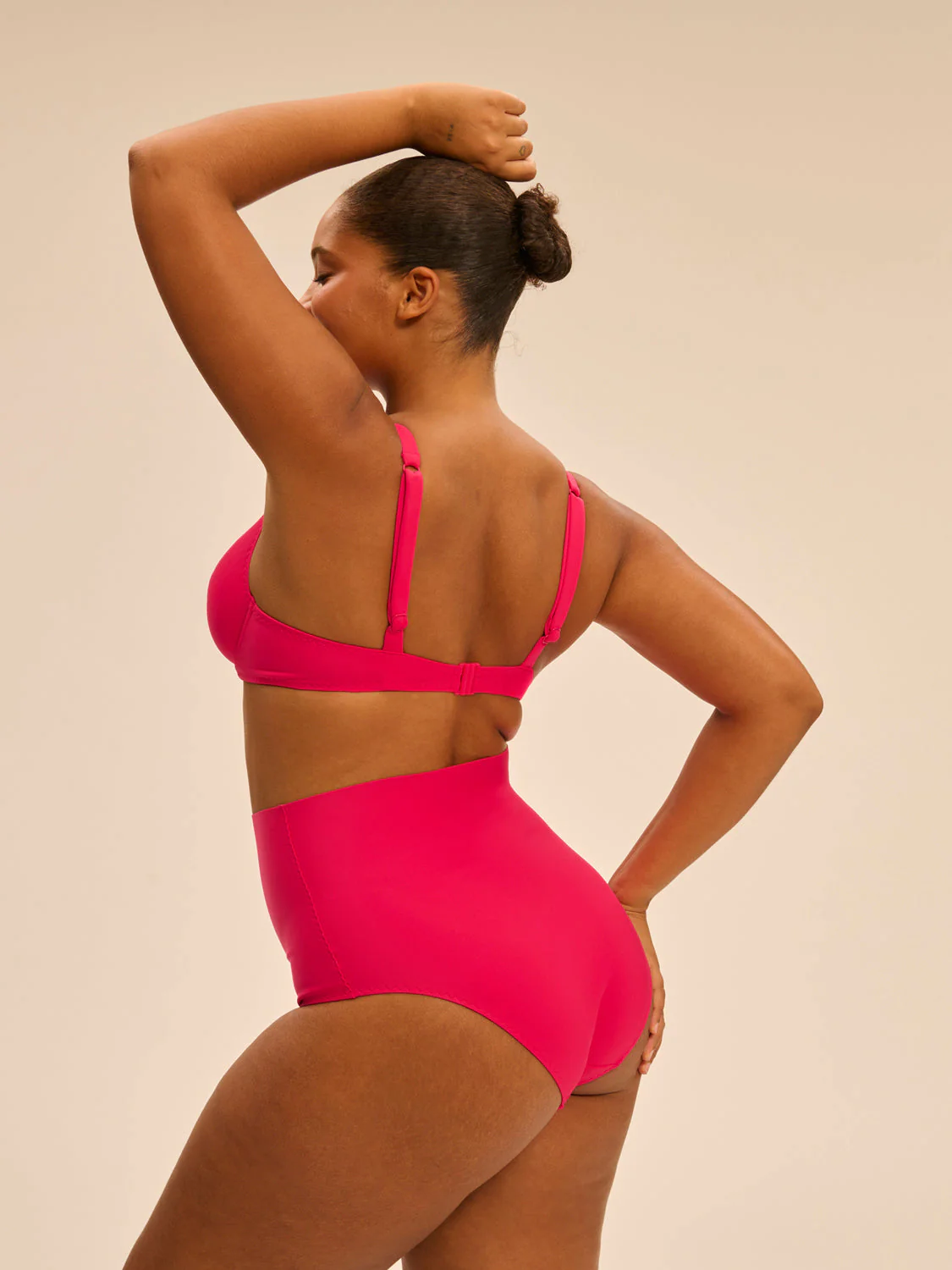 High-waist bikini brief - Lipstick - Image 10