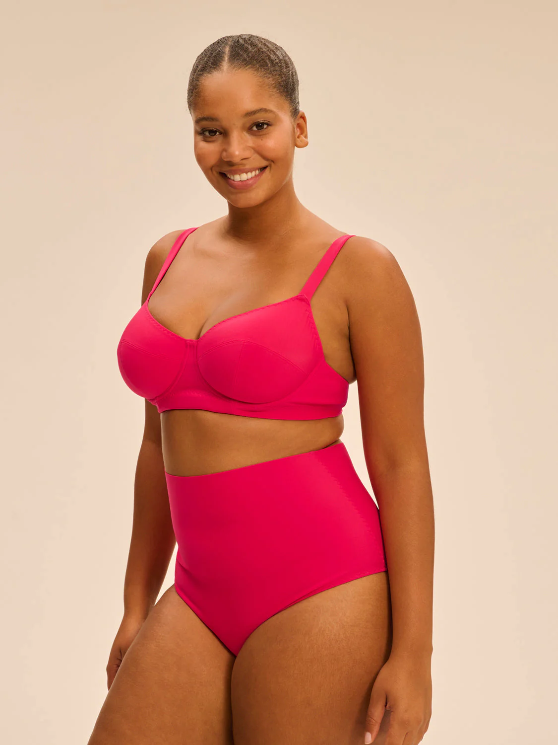 High-waist bikini brief - Lipstick - Image 8