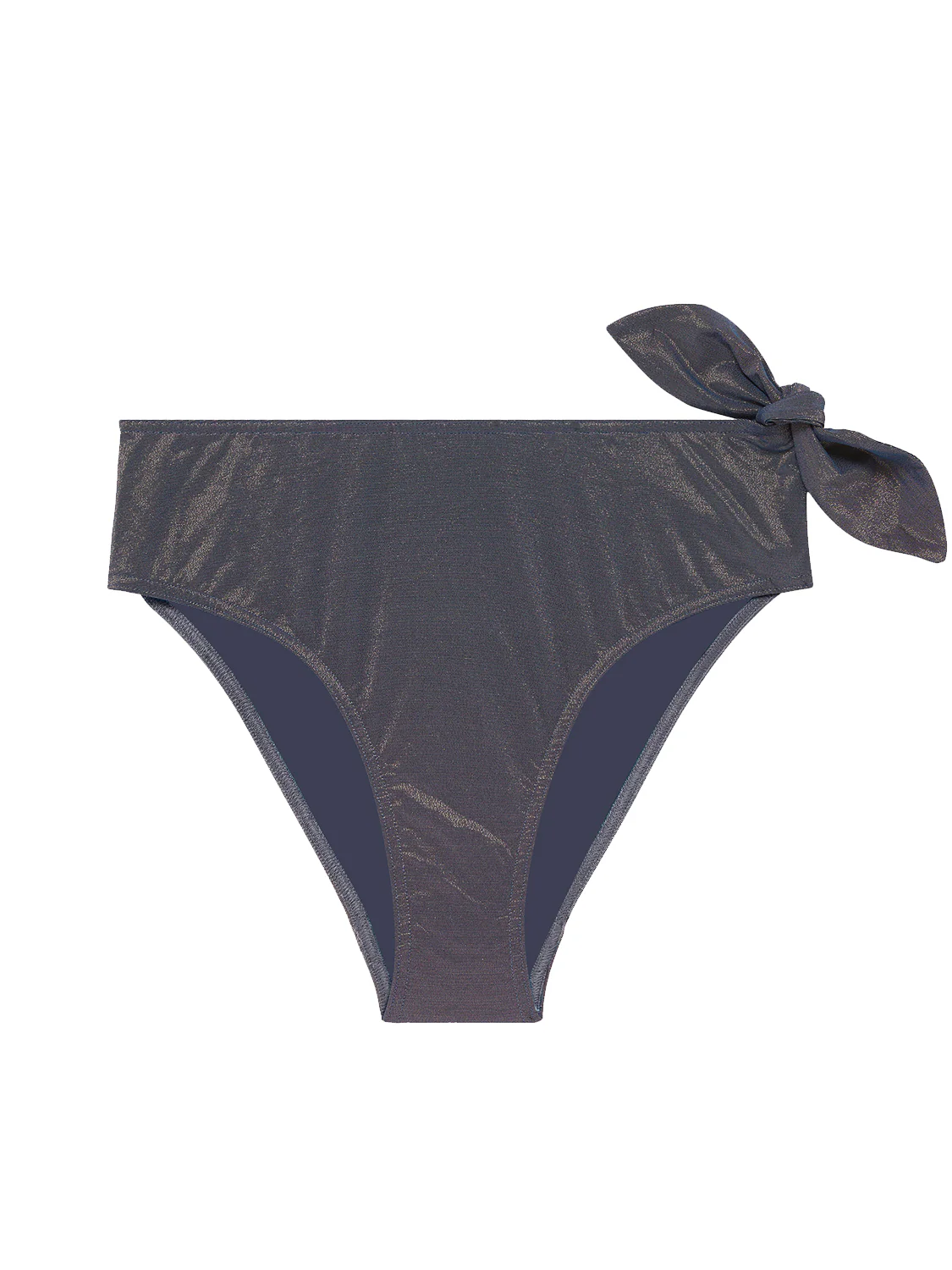 High-waist bikini brief - Lurex Midnight - Image 11