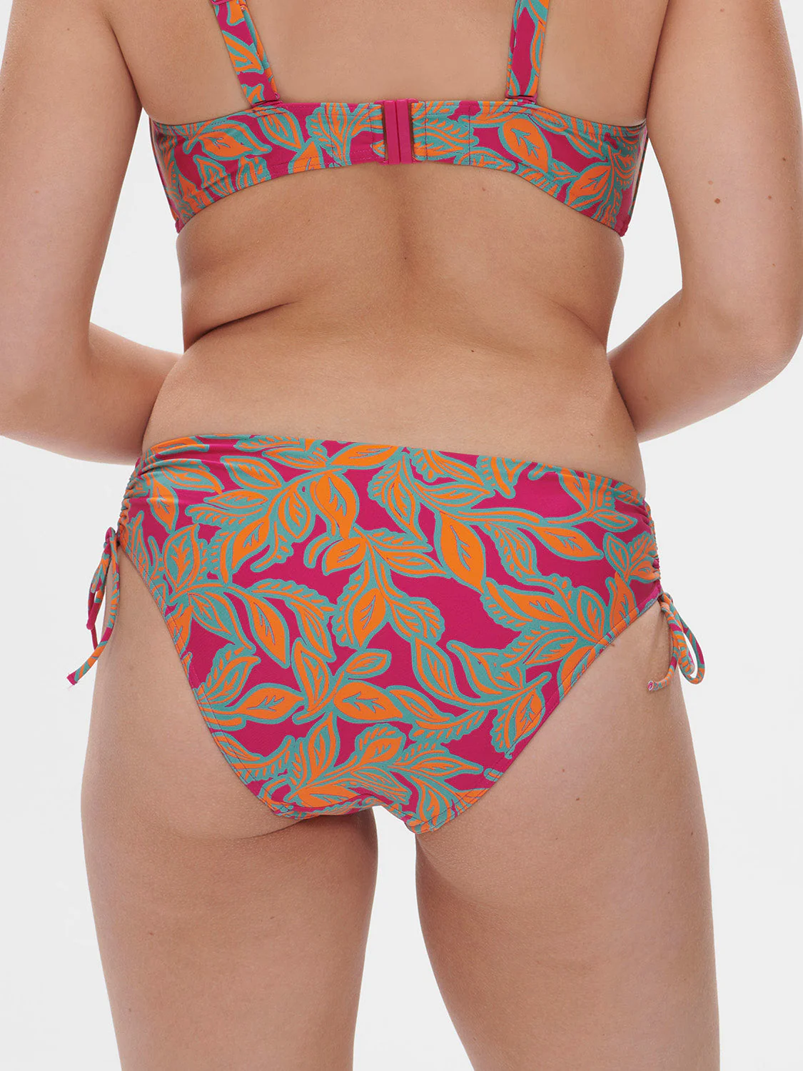 High-waist bikini brief - Menara Pink Print - Image 7