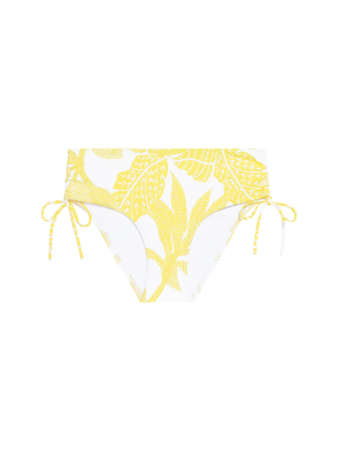 High-waist bikini brief - Plumeria Print - Image 11