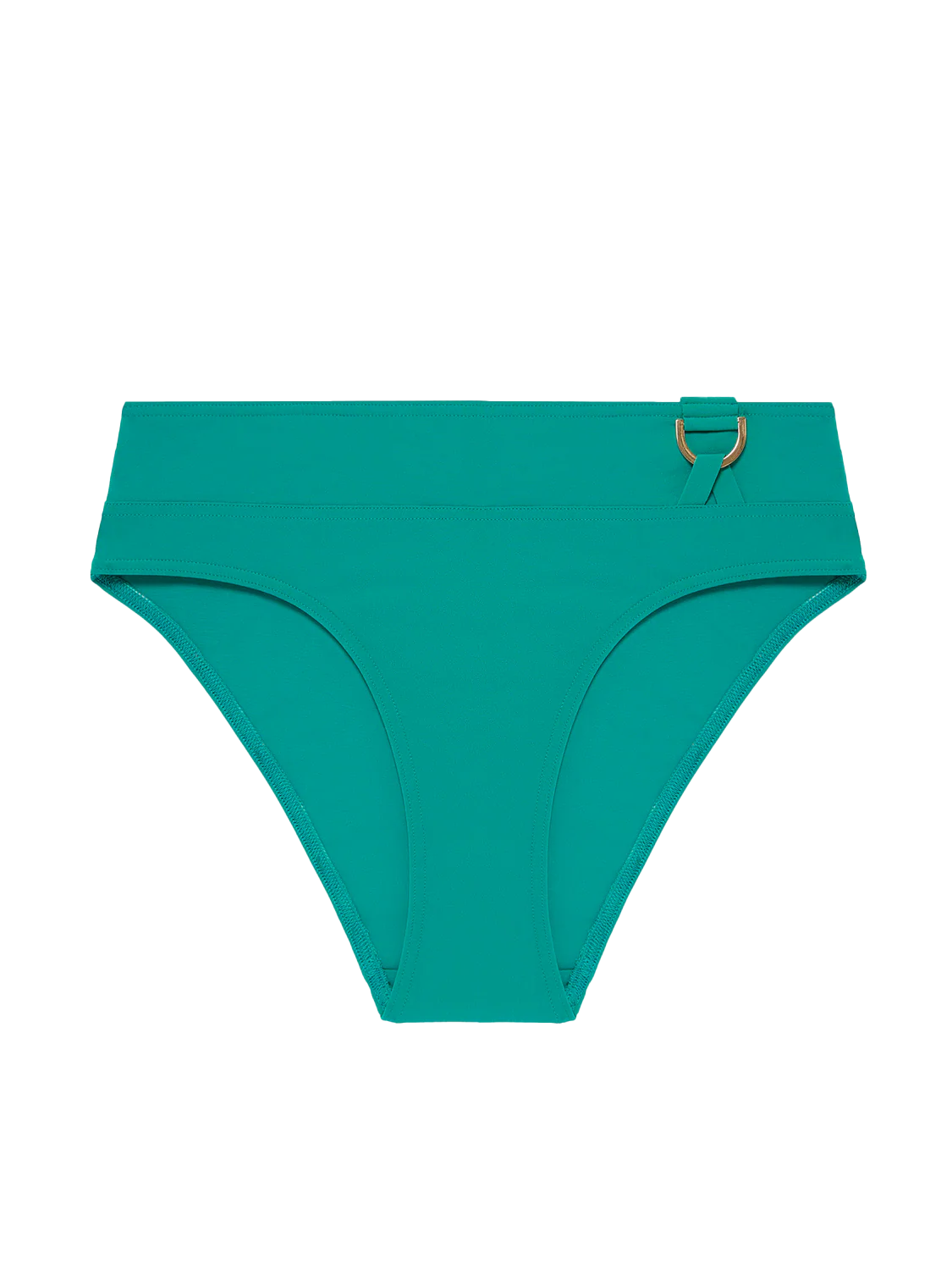High-waist bikini brief - Waterfall Green - Image 11