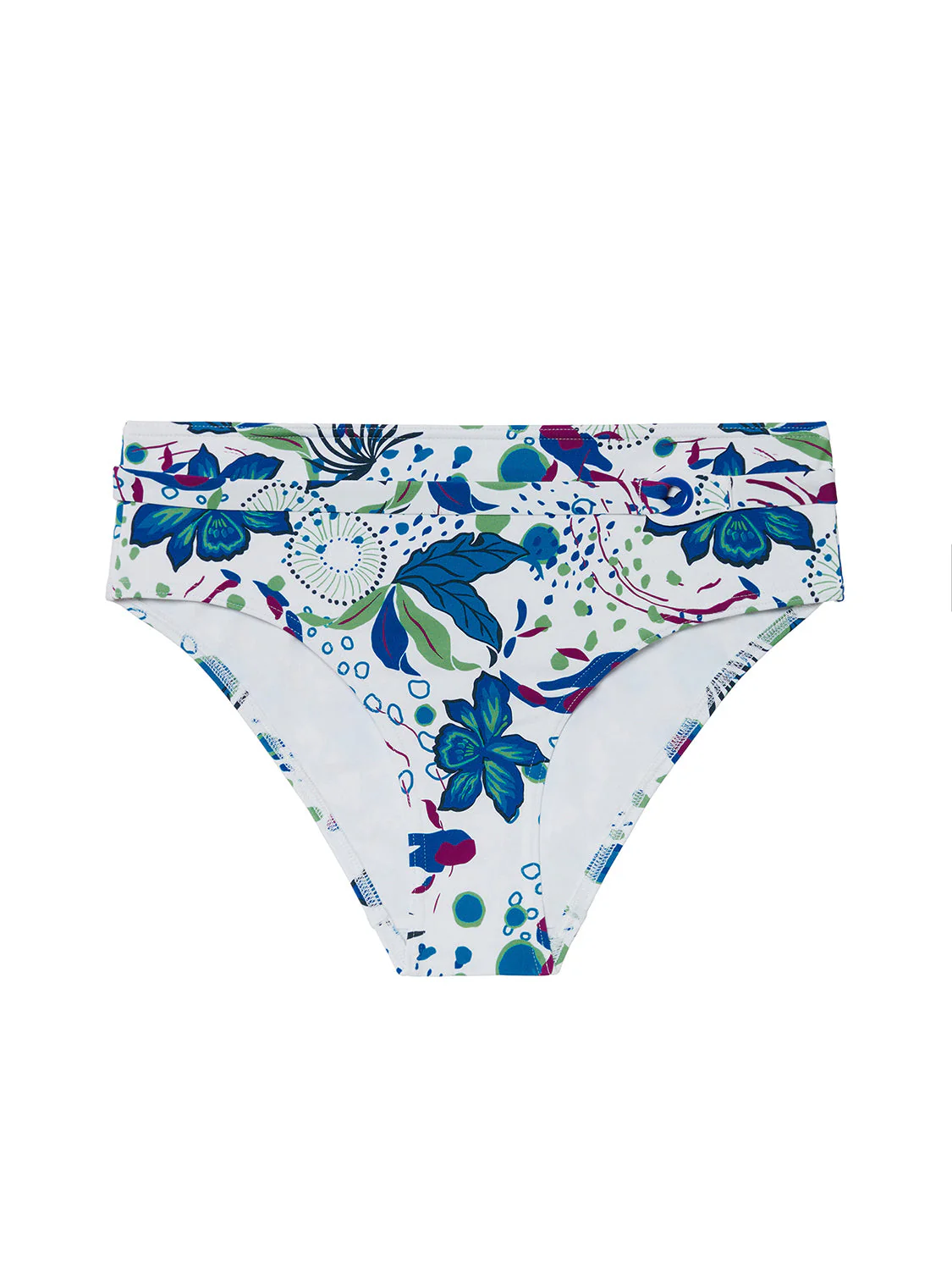 High-waist bikini brief - White Littoral - Image 11