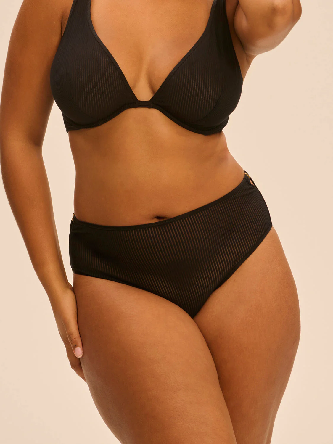 High-waist brief - Black - Image 6