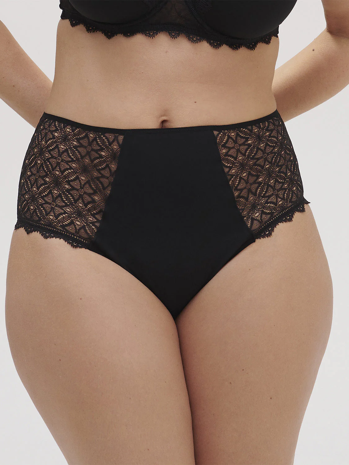 High-waist brief - Black - Image 6