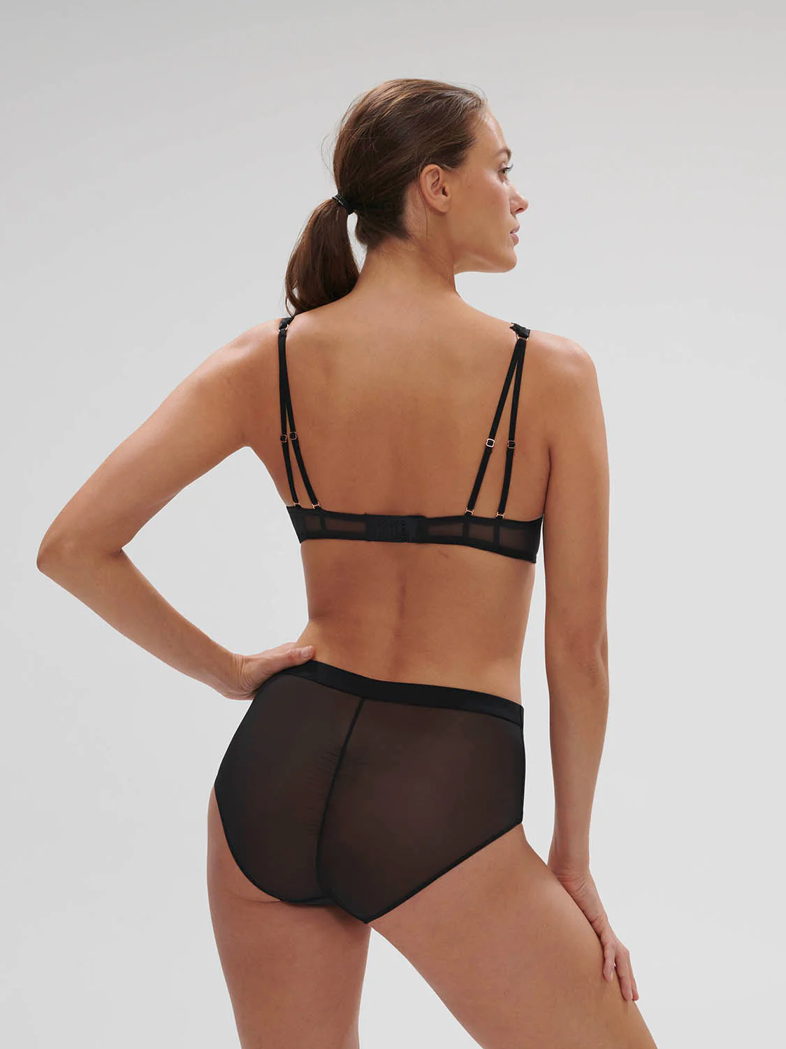 High-waist brief - Black - Image 5