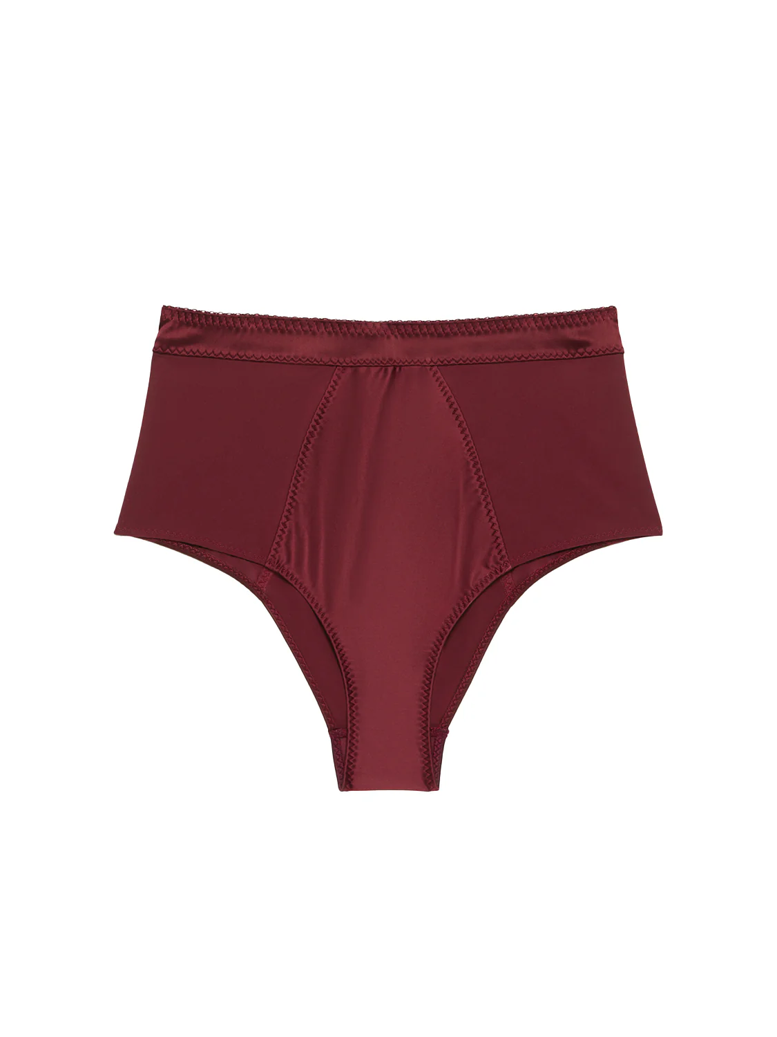 High-waist brief - Dark Red - Image 4