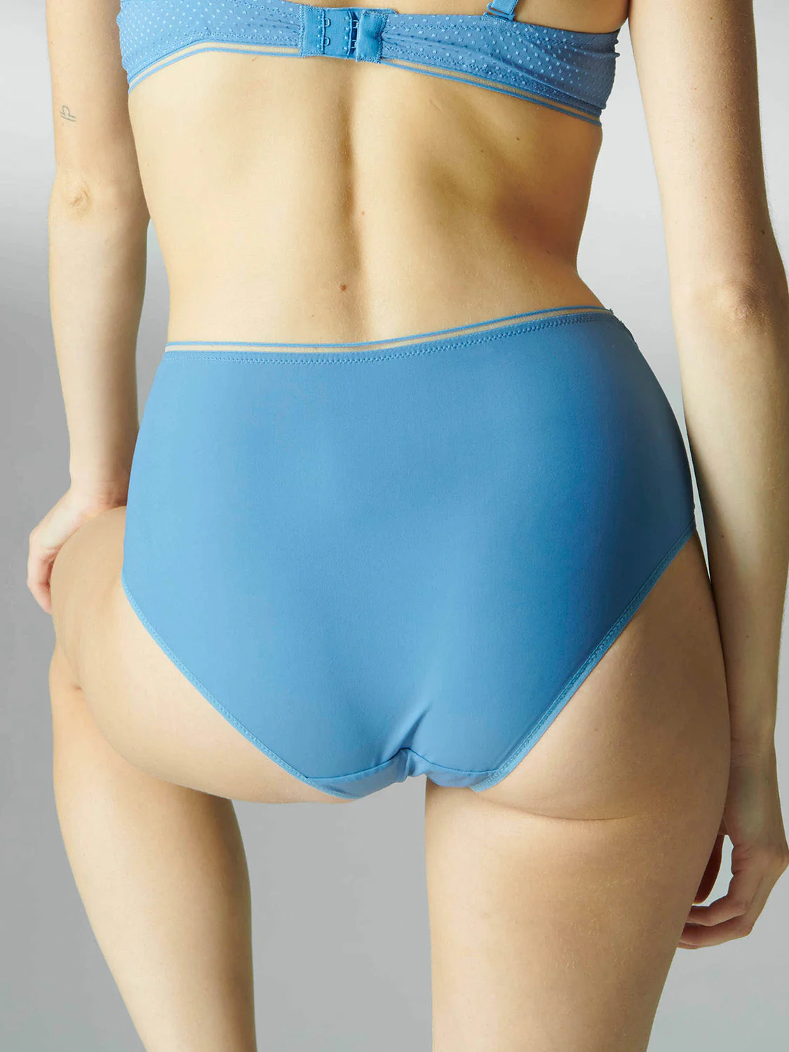 High-waist brief - Denim - Image 5