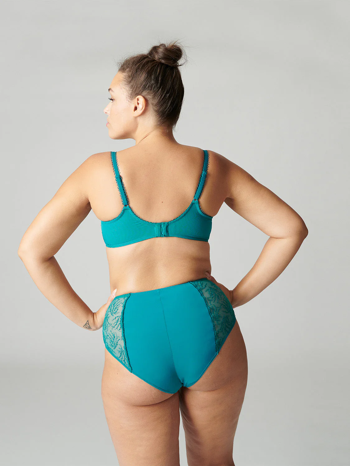High-waist brief - Emerald green - Image 11