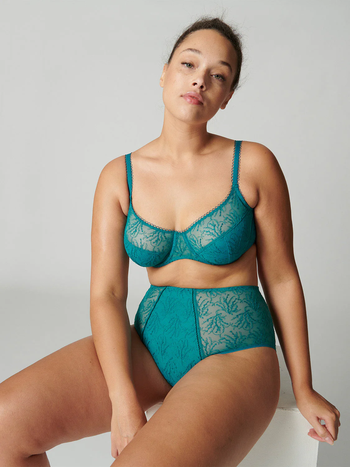 High-waist brief - Emerald green - Image 7