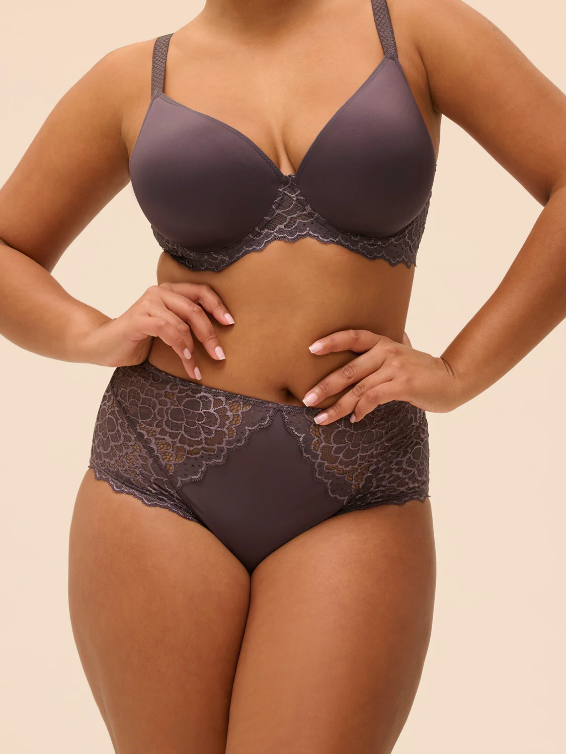 High-waist brief - Graphite Grey - Image 6