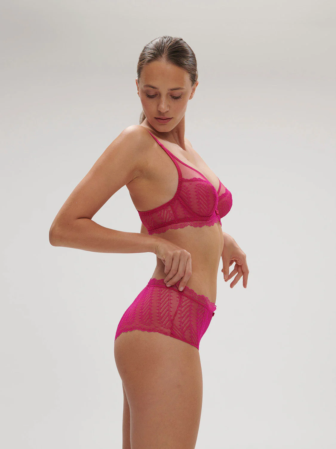 High-waist brief - Hibiscus Pink - Image 3