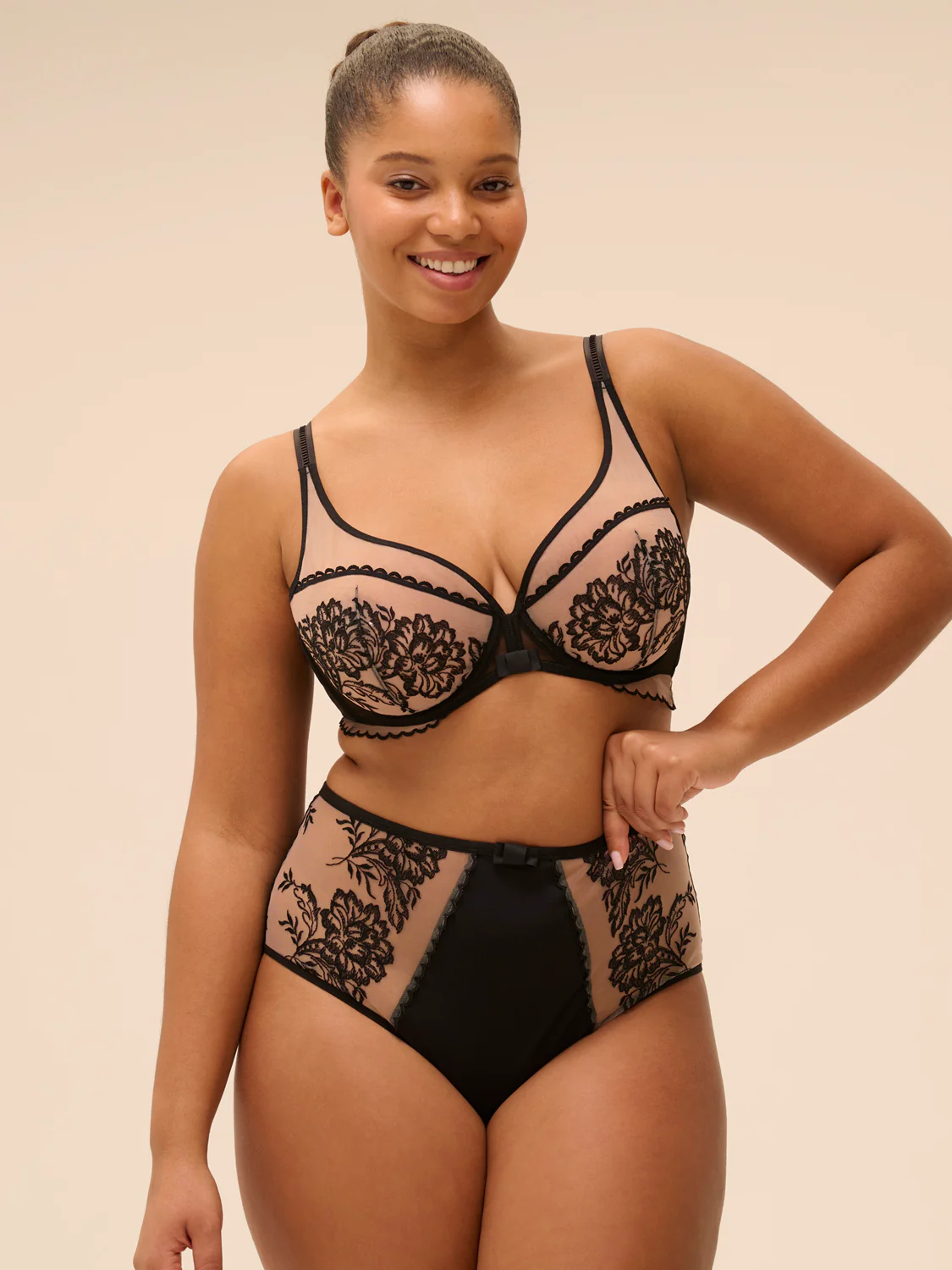 High-waist brief - Light Tatoo - Image 8