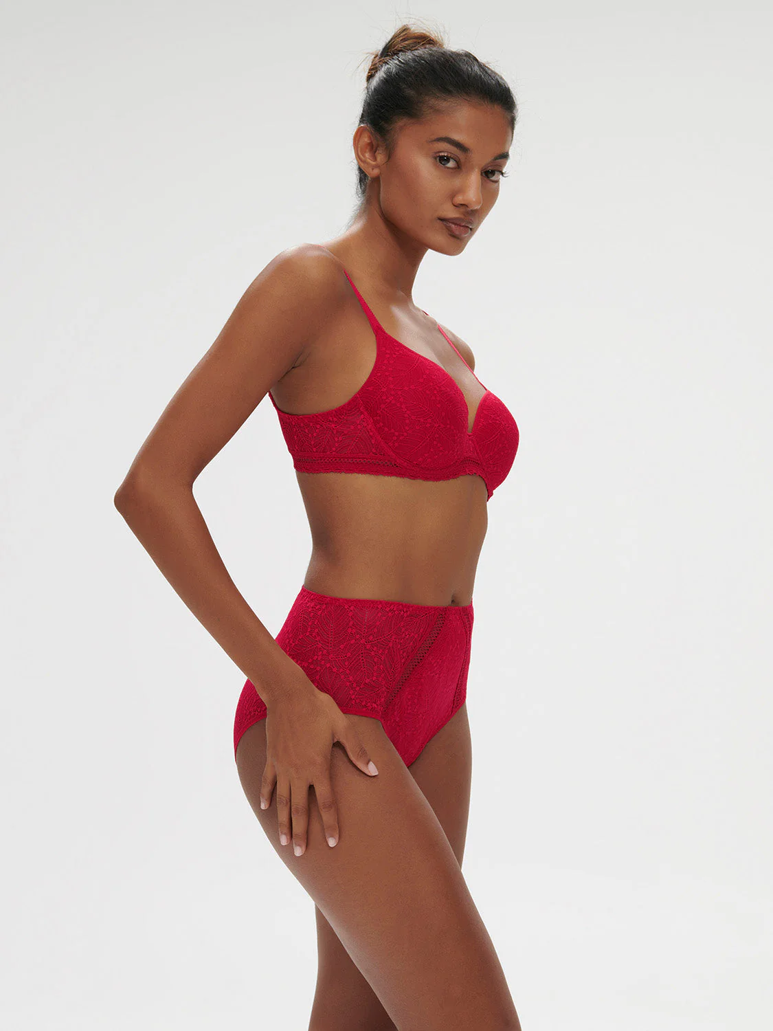 High-waist brief - Ruby pink - Image 3