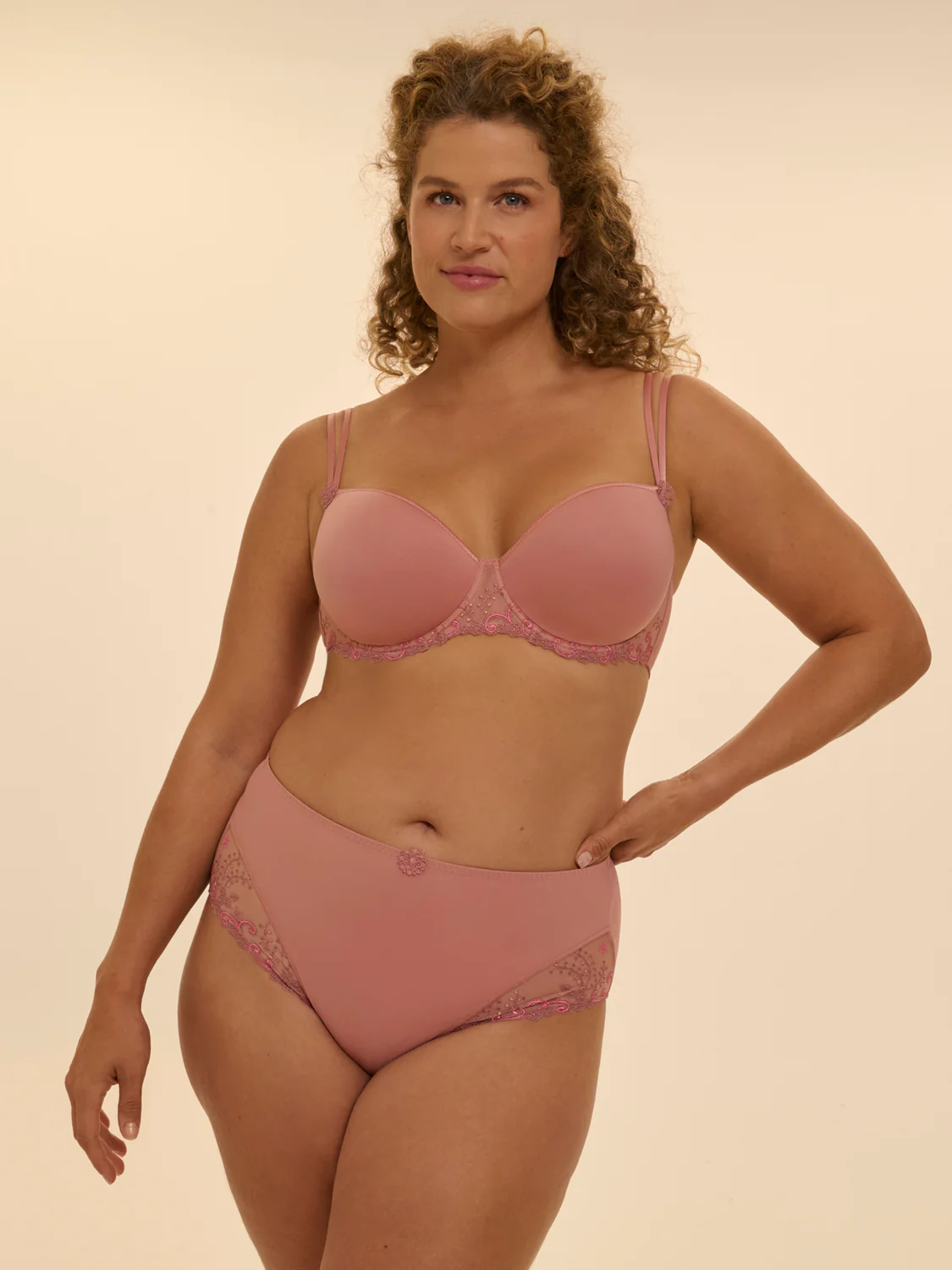 High-waist brief - Smokey Pink - Image 6