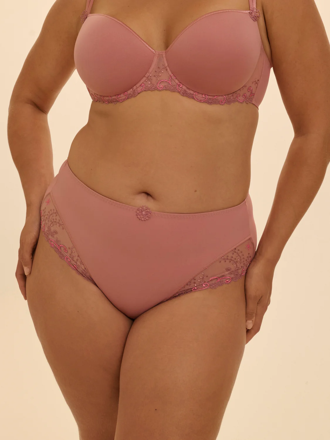 High-waist brief - Smokey Pink - Image 7