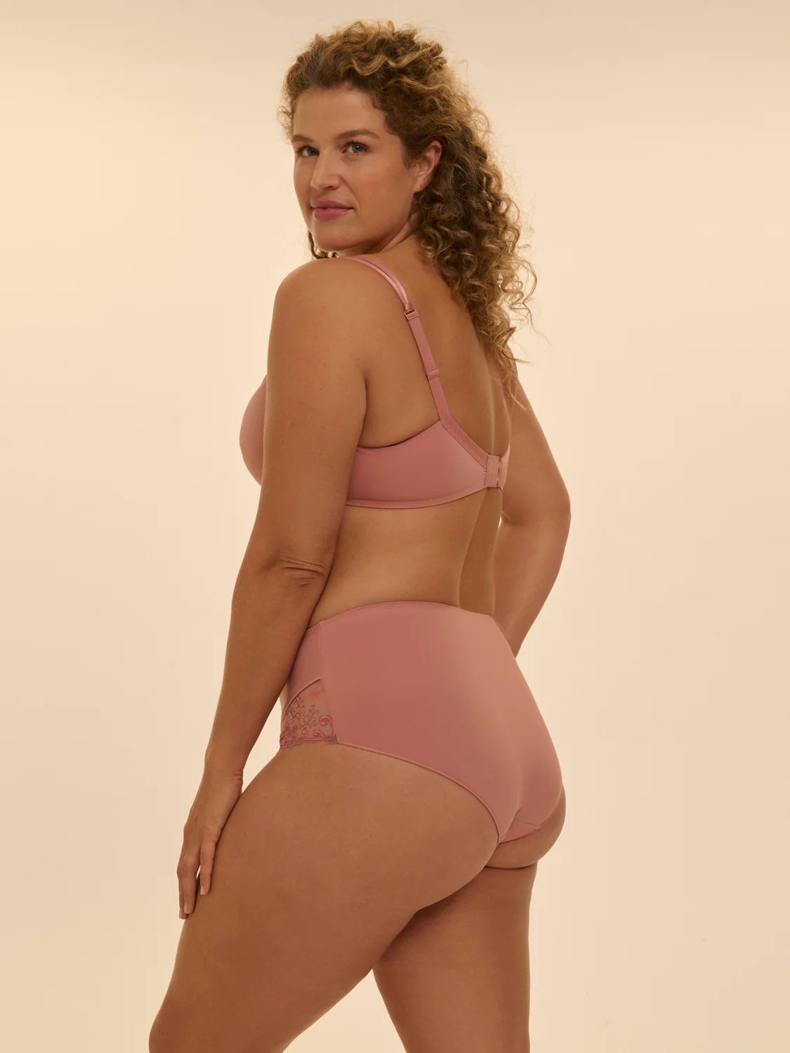 High-waist brief - Smokey Pink - Image 8