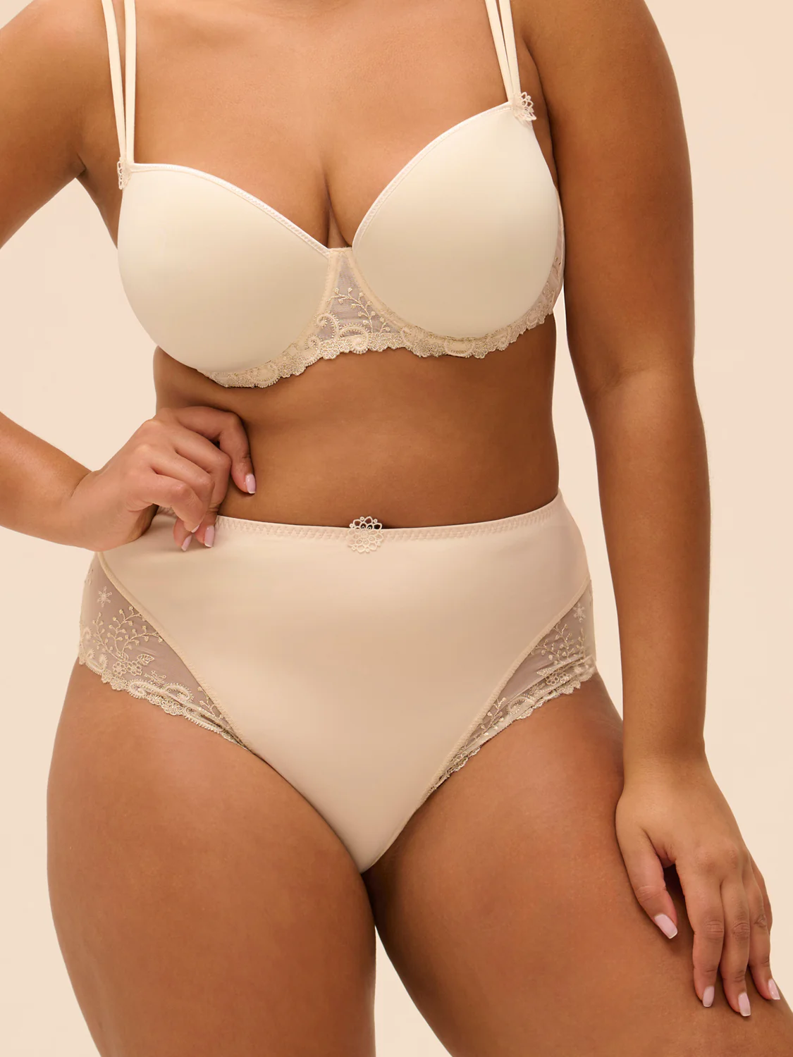 High-waist brief - Topaz Beige - Image 6