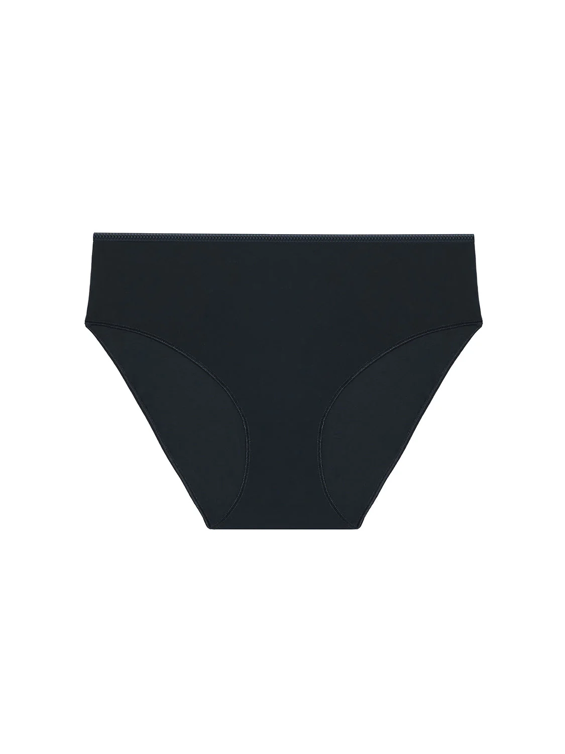 High waist cotton slip - Black - Image 6