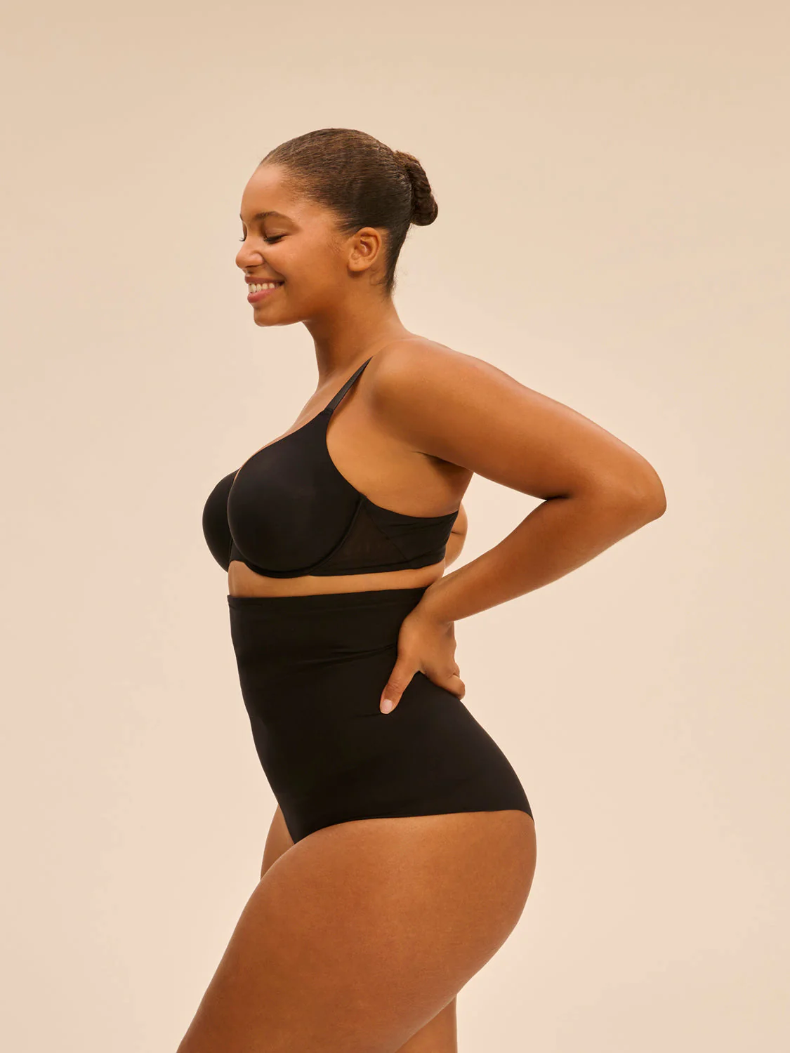 High waist shaper brief - Black - Image 8