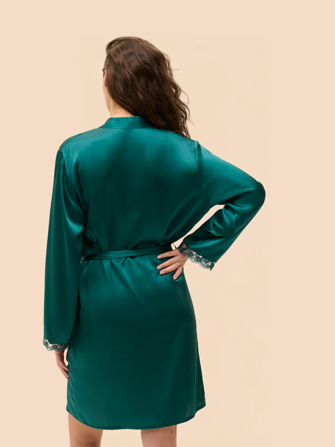 Kimono  - Emerald green - Image 2