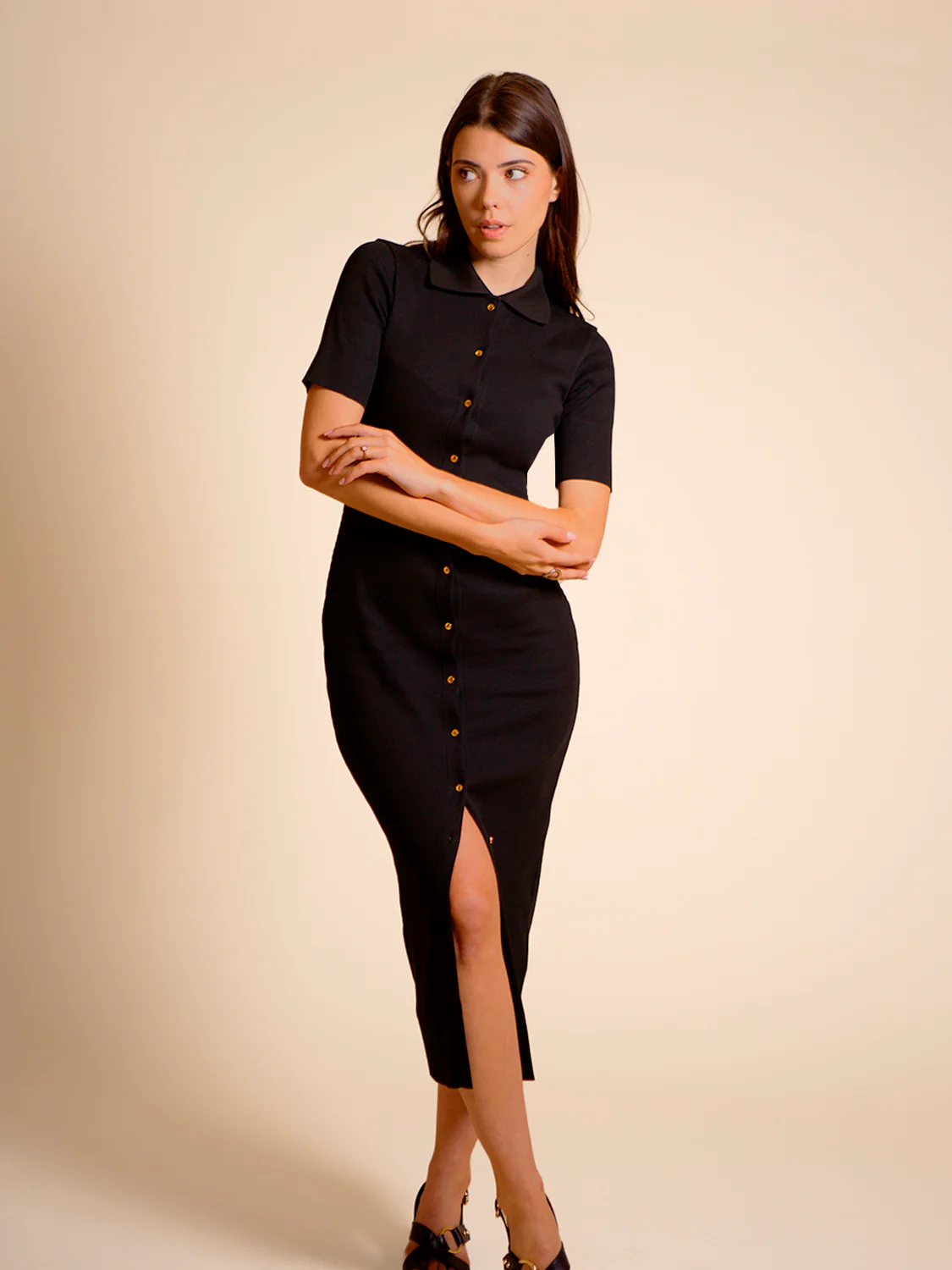 Long dress - Black - Image 6