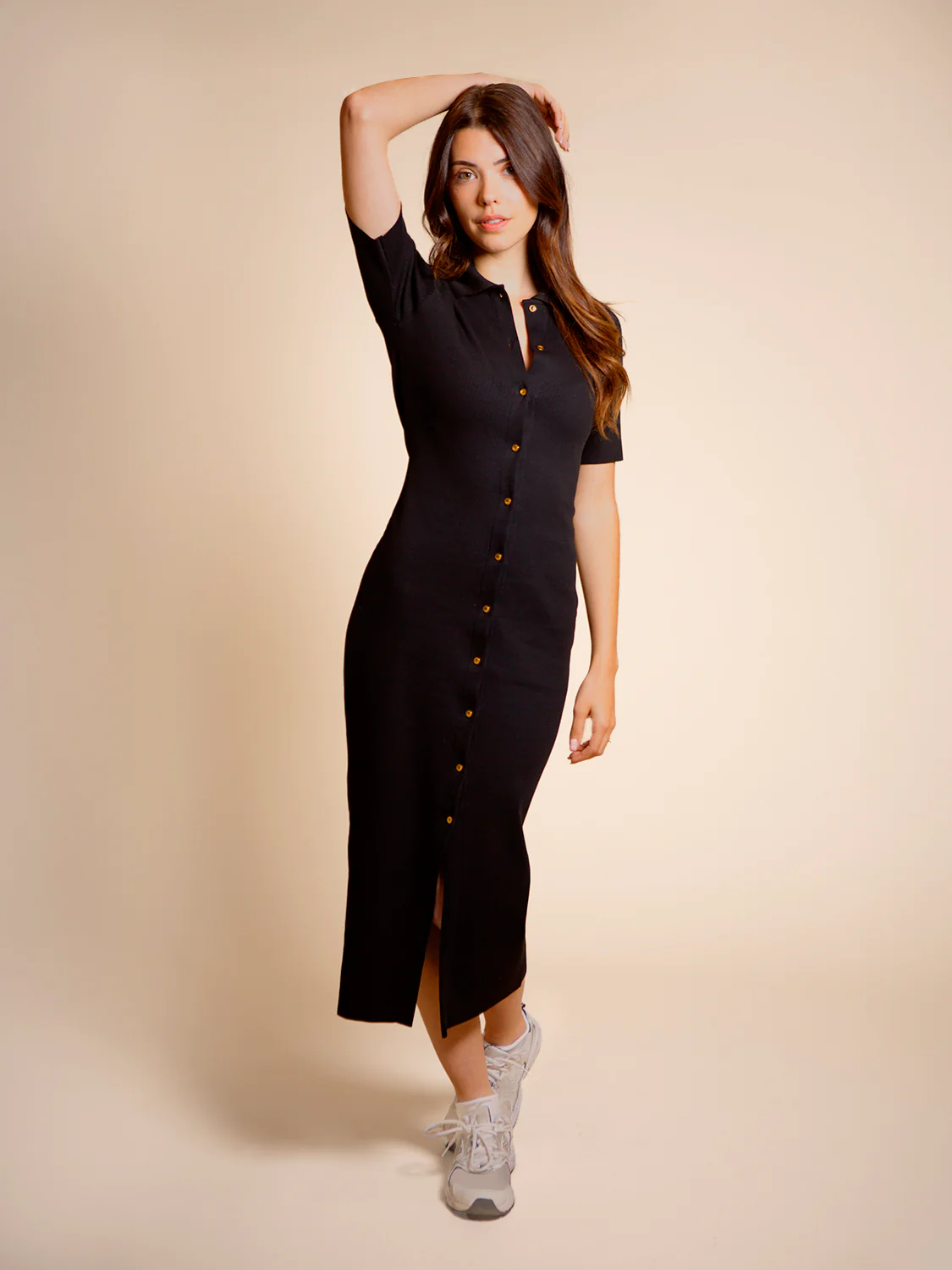 Long dress - Black - Image 8