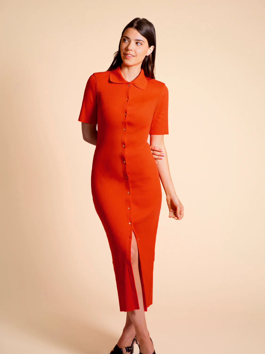 Long dress - Pomegranate - Image 4