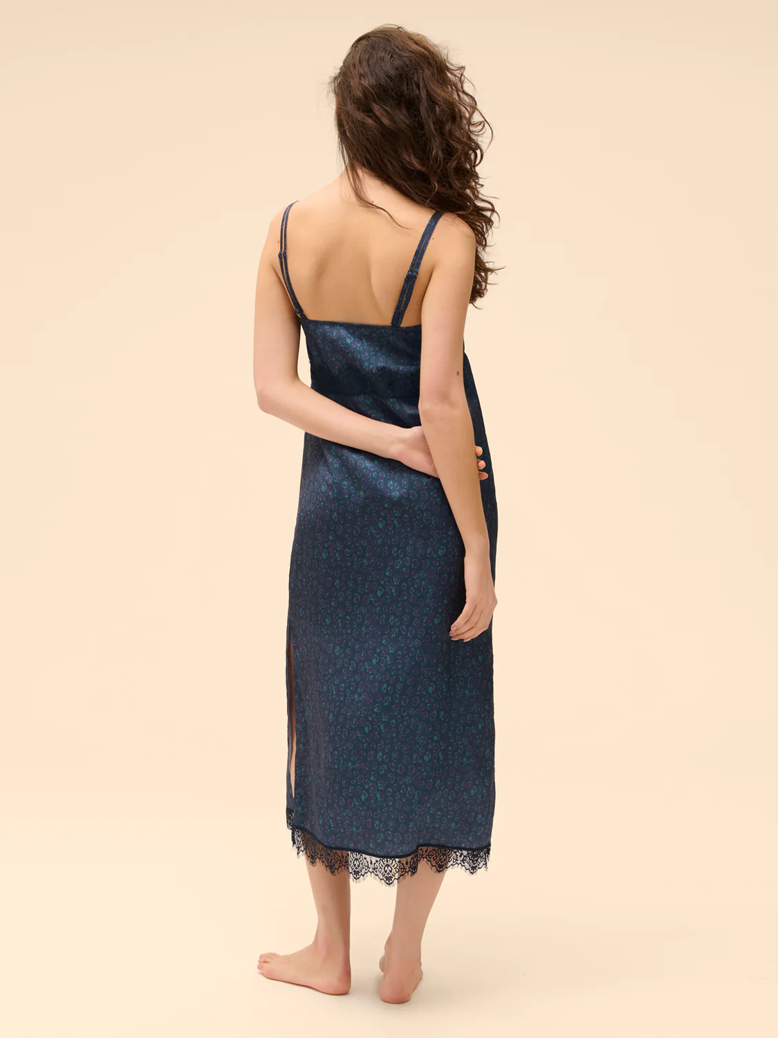 Long Nightdress - Feline Blue - Image 5