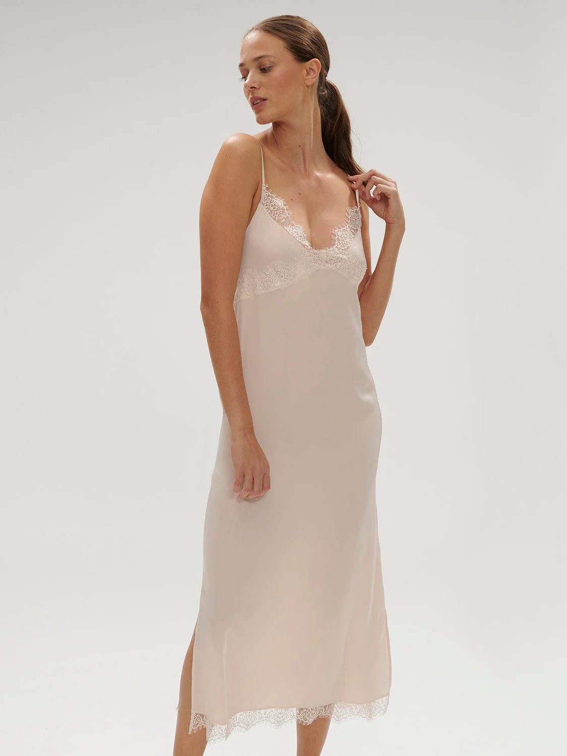 Long Nightdress - Sakura pink