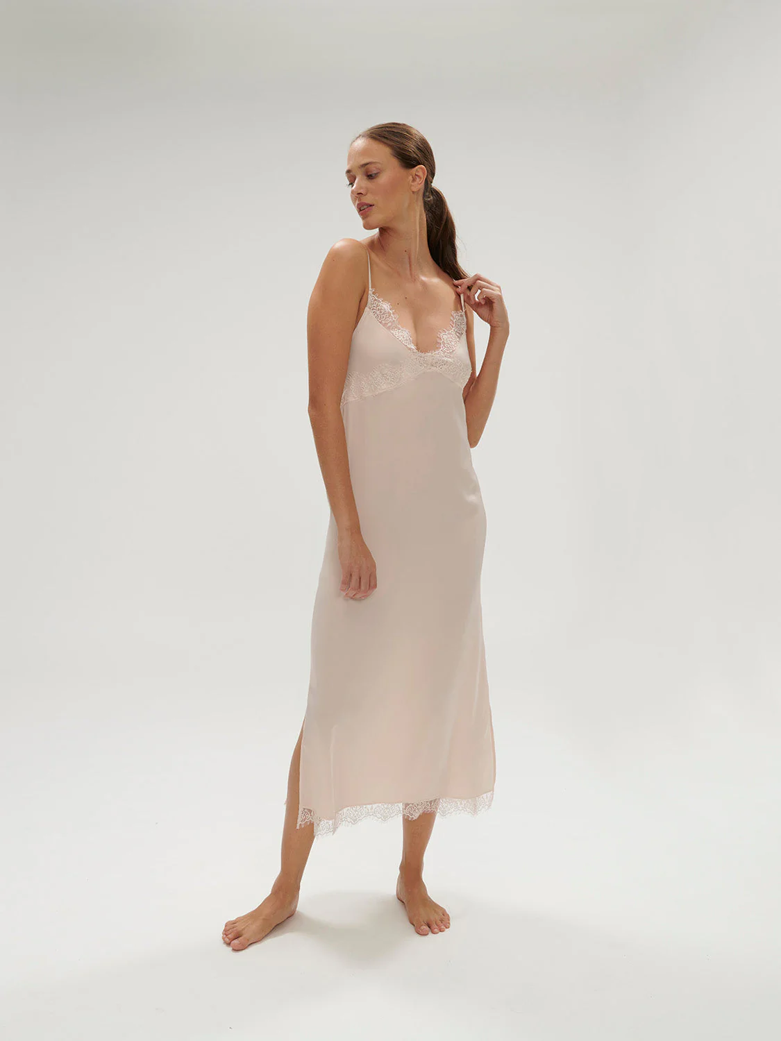 Long Nightdress - Sakura pink - Image 4
